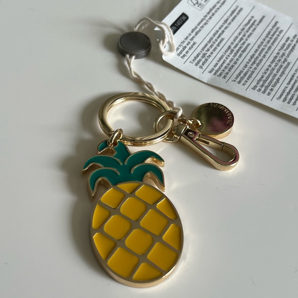Zimmermann Yellow Pineapple Key Chain